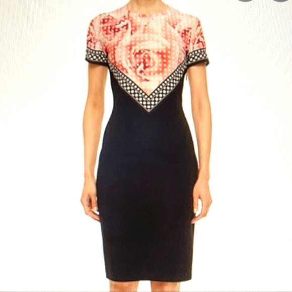 Roberto Cavalli Midi Short Sleeve Dress Size 38 (US 2-4/XS,S) - Picture 1 of 5